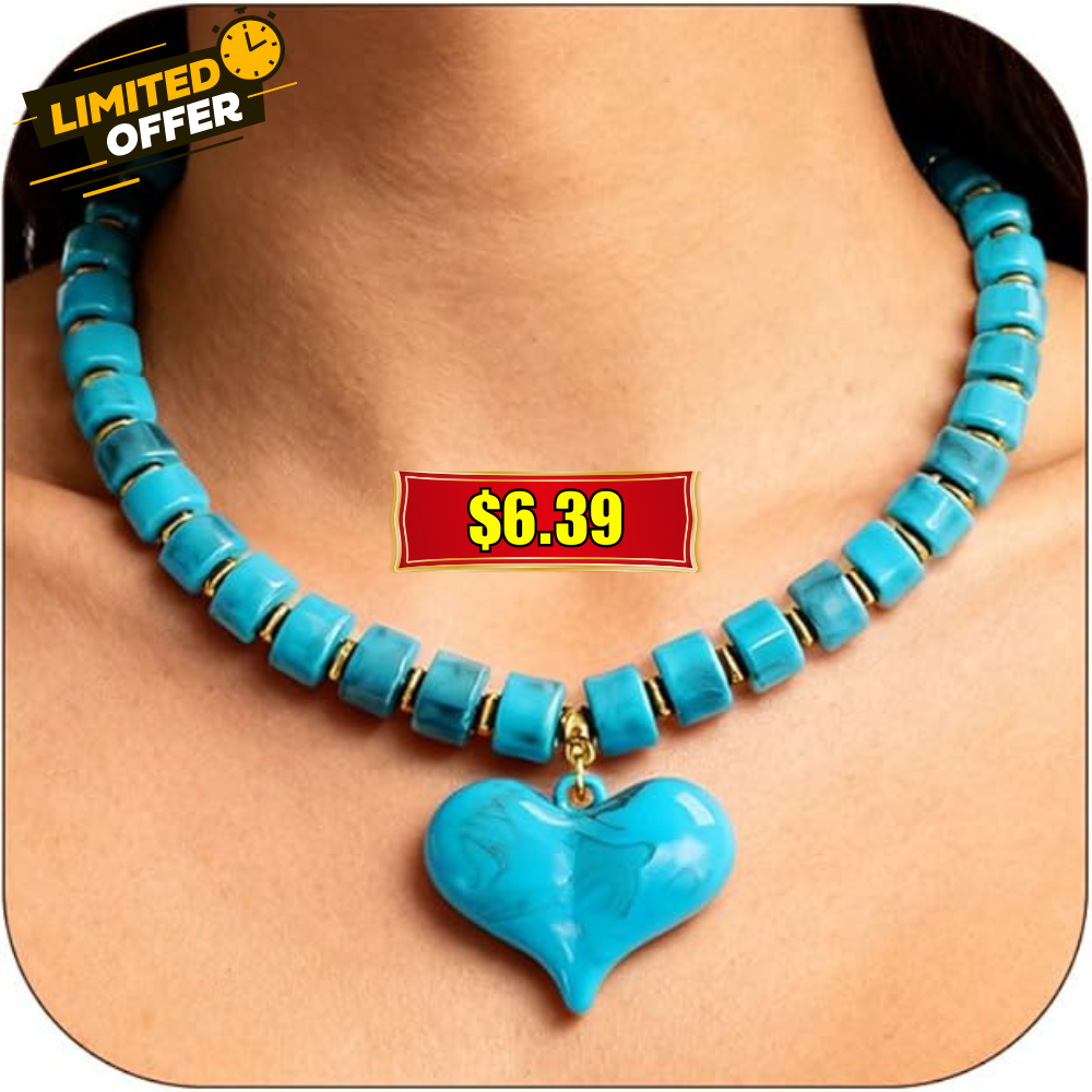 Chunky Heart Pendant Necklace Deal: Save Big