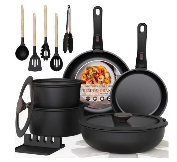 Astercook 20-Piece Pots and Pans Set Deal: $59.99 at Walmart