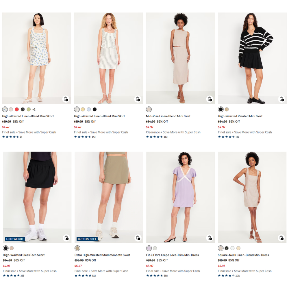 Womens Dresses Sale: 85% Off at Old Navy