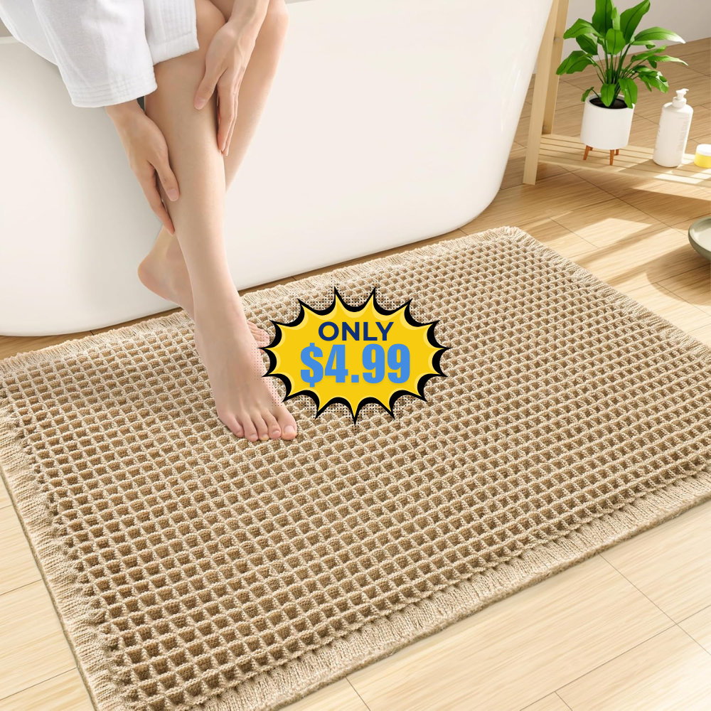 Smiry Waffle Bath Mat Deal: 33% Off