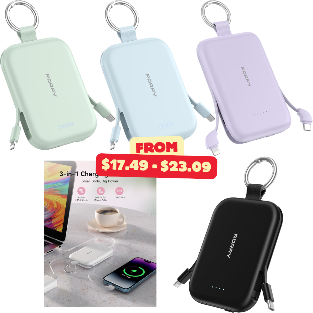 RORRY Portable Charger Deal: Save with T1RORRY30 Promo