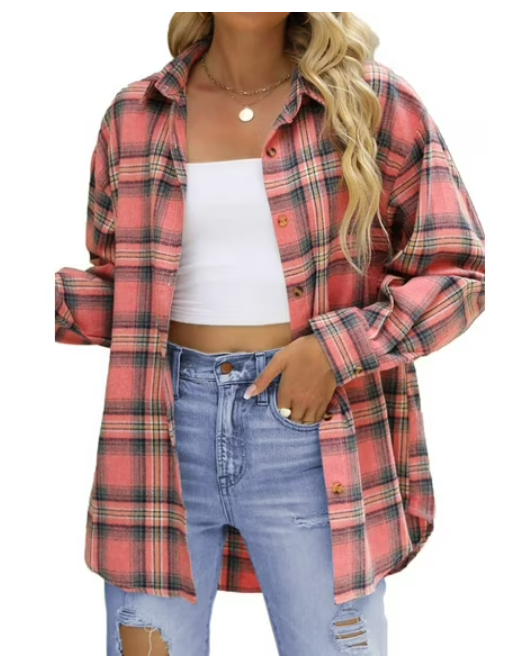 Fantaslook Plaid Flannel Shirt Deal: $14.99 at Walmart