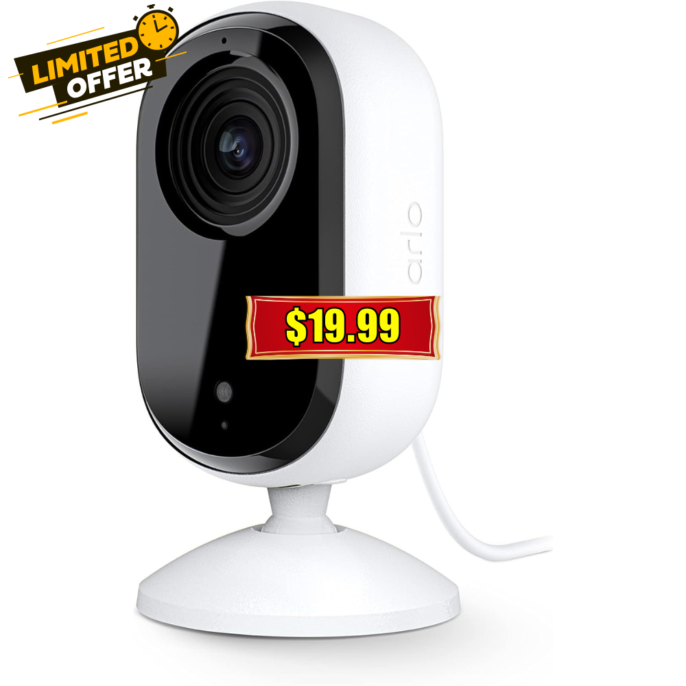 Arlo Essential Indoor 2K Security Camera Deal: 75% Off