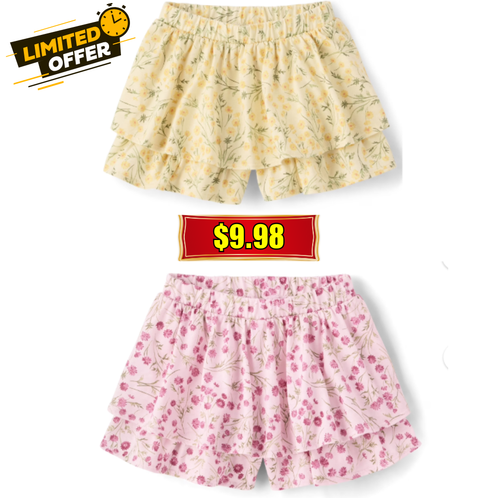 Girls Floral Skort Deal: $9.98 at Walmart