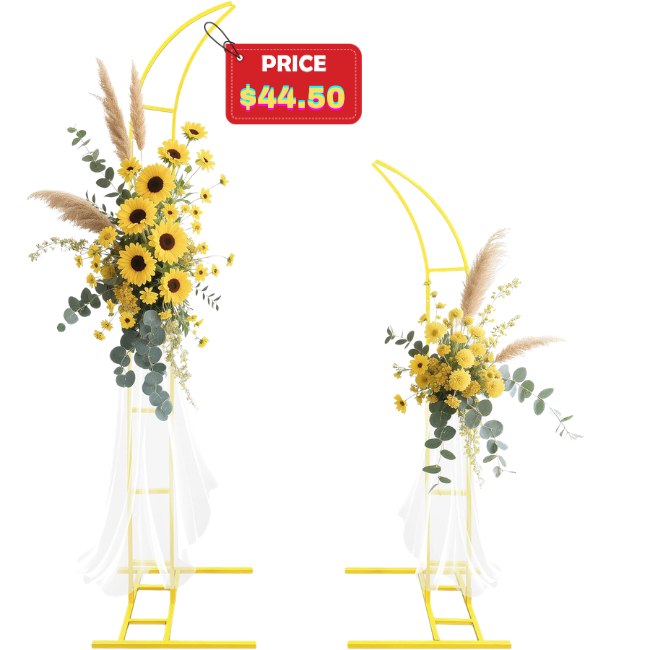 2pcs Curved Wedding Arch Backdrop Stand Deal: Save 50%