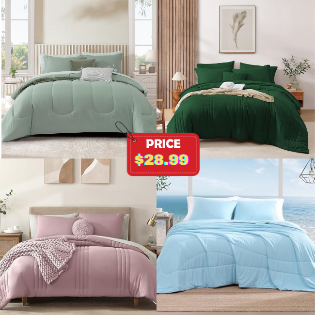 7 Piece Comforter Set Sale: 50% Off
