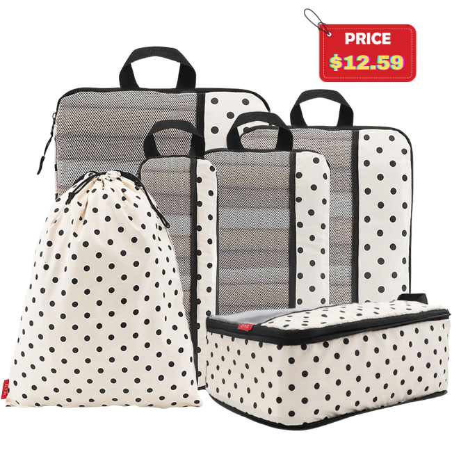 6 Set Compression Packing Cubes