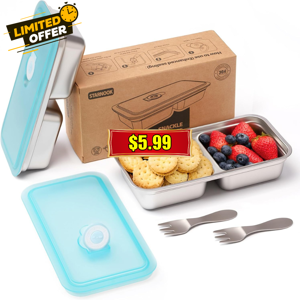 Stainless Steel Snack Containers 50% Off Promo at Walmart