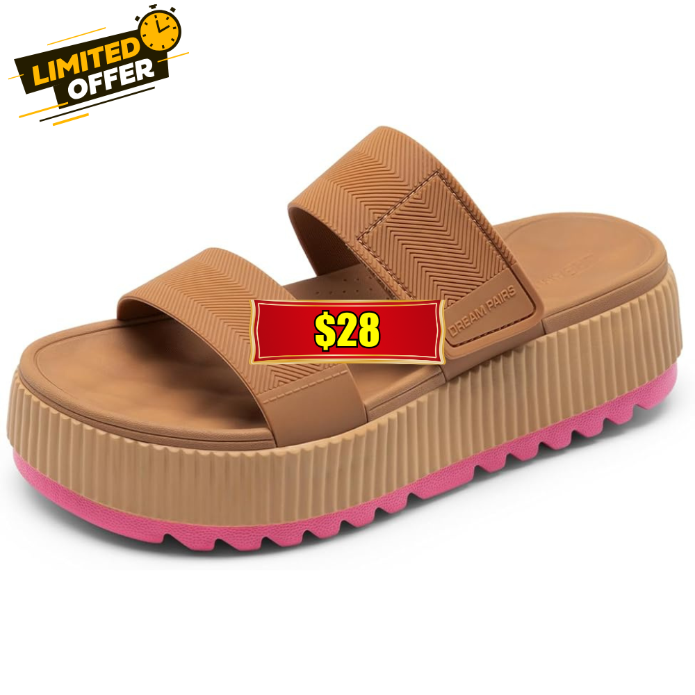 Women’s Platform Slip on Sandals Sale: Promo Code 5OB6FO38