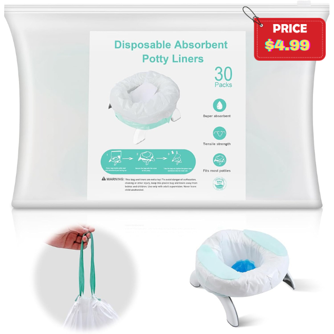 Disposable Absorbent Potty Liners Sale: 50% Off
