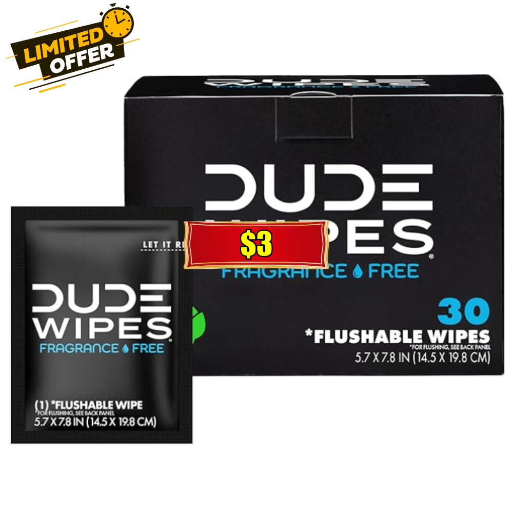 DUDE Wipes Deal: Save On Unscented On-The-Go Wipes