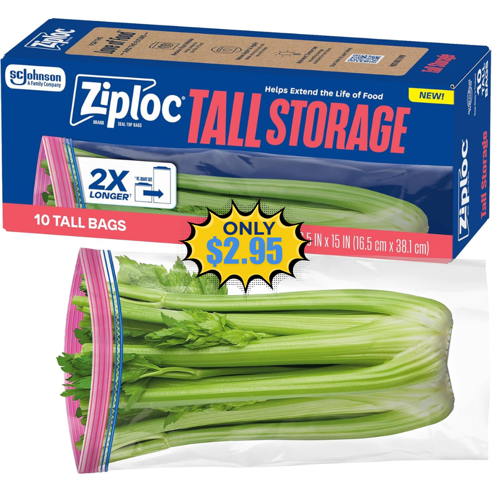 Ziploc Tall Food Storage Bags Deal: Save 32% at Amazon