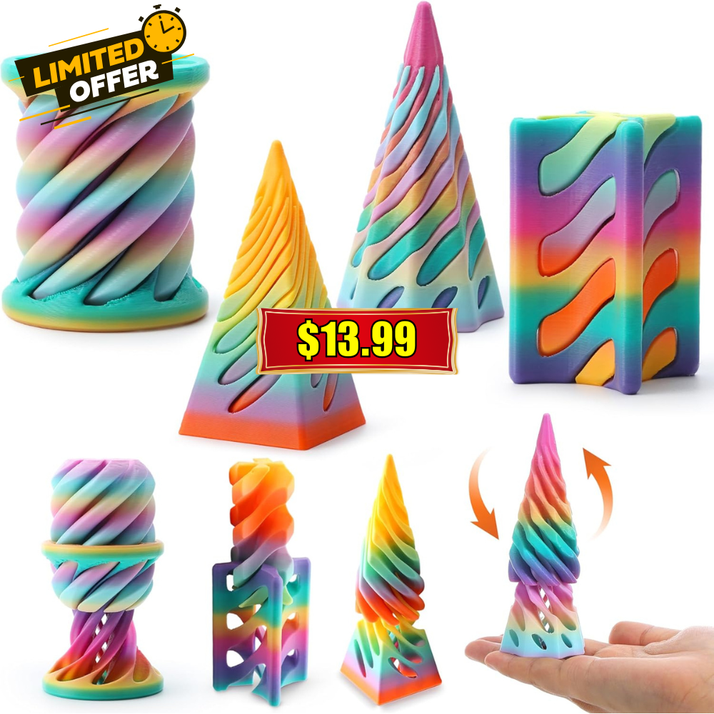 4 Pack Impossible Cone Fidget Toys Deal: Save Big