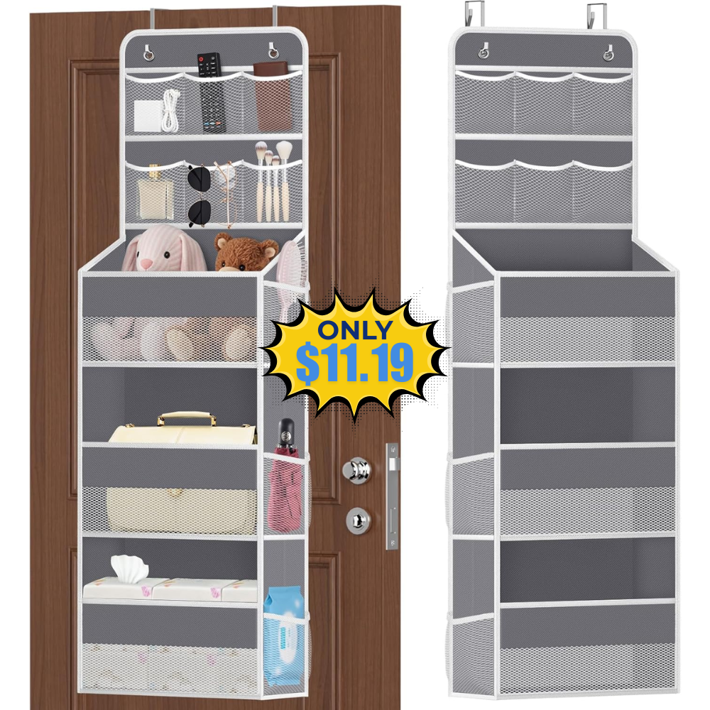 5-Tier Over Door Organizer Deal: $2.80 at 18% Off
