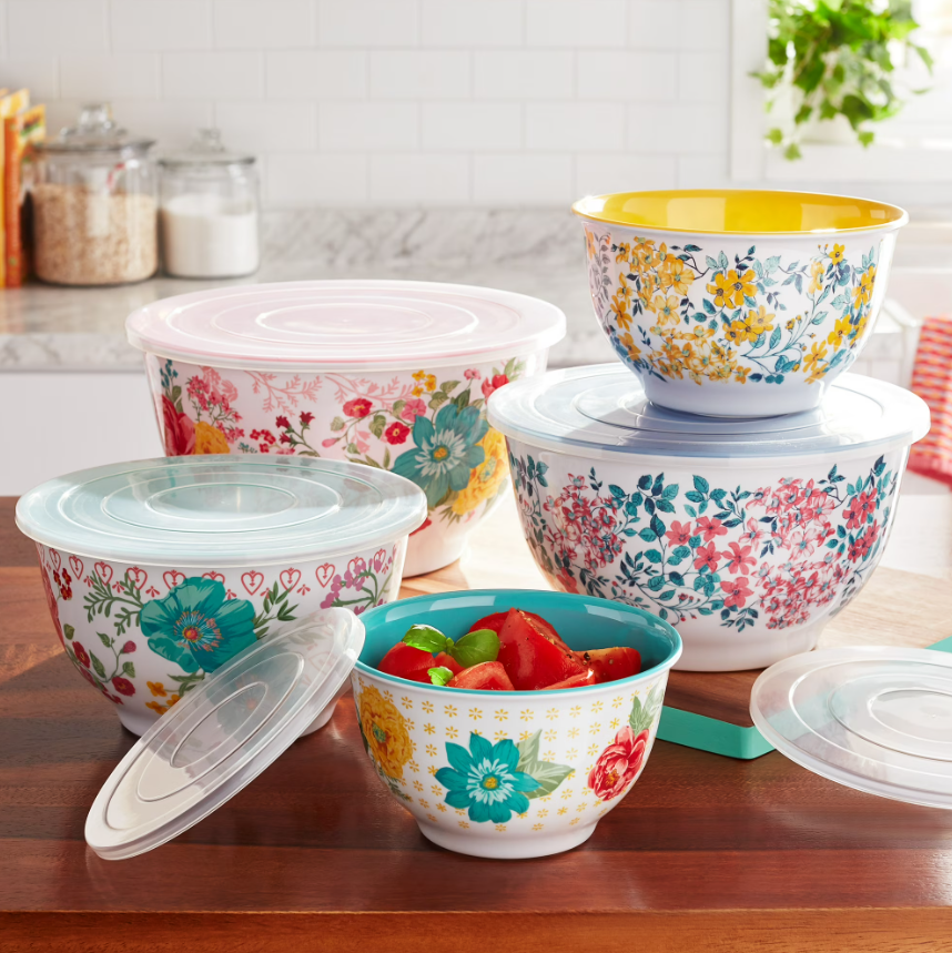 10-Piece Melamine Mixing Bowl Set Deal: $31.87 at Walmart