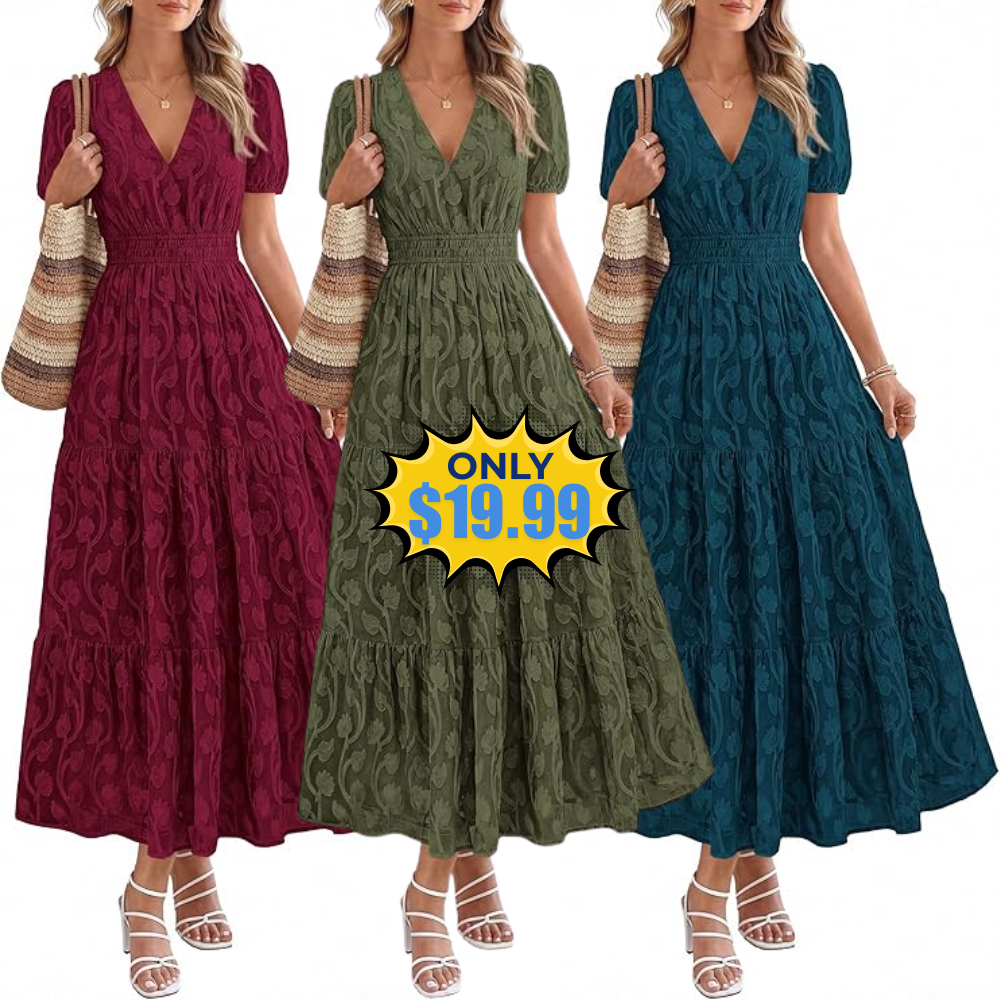 KIRUNDO Women’s Boho Maxi Dress Sale: $5.00