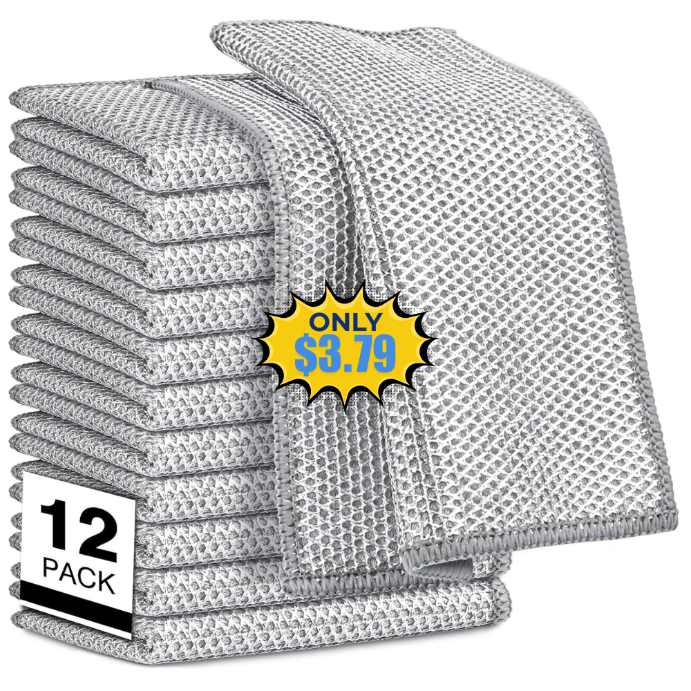 AIDEA Non Scratch Wire Dishcloth 12PK Deal: 50% Off