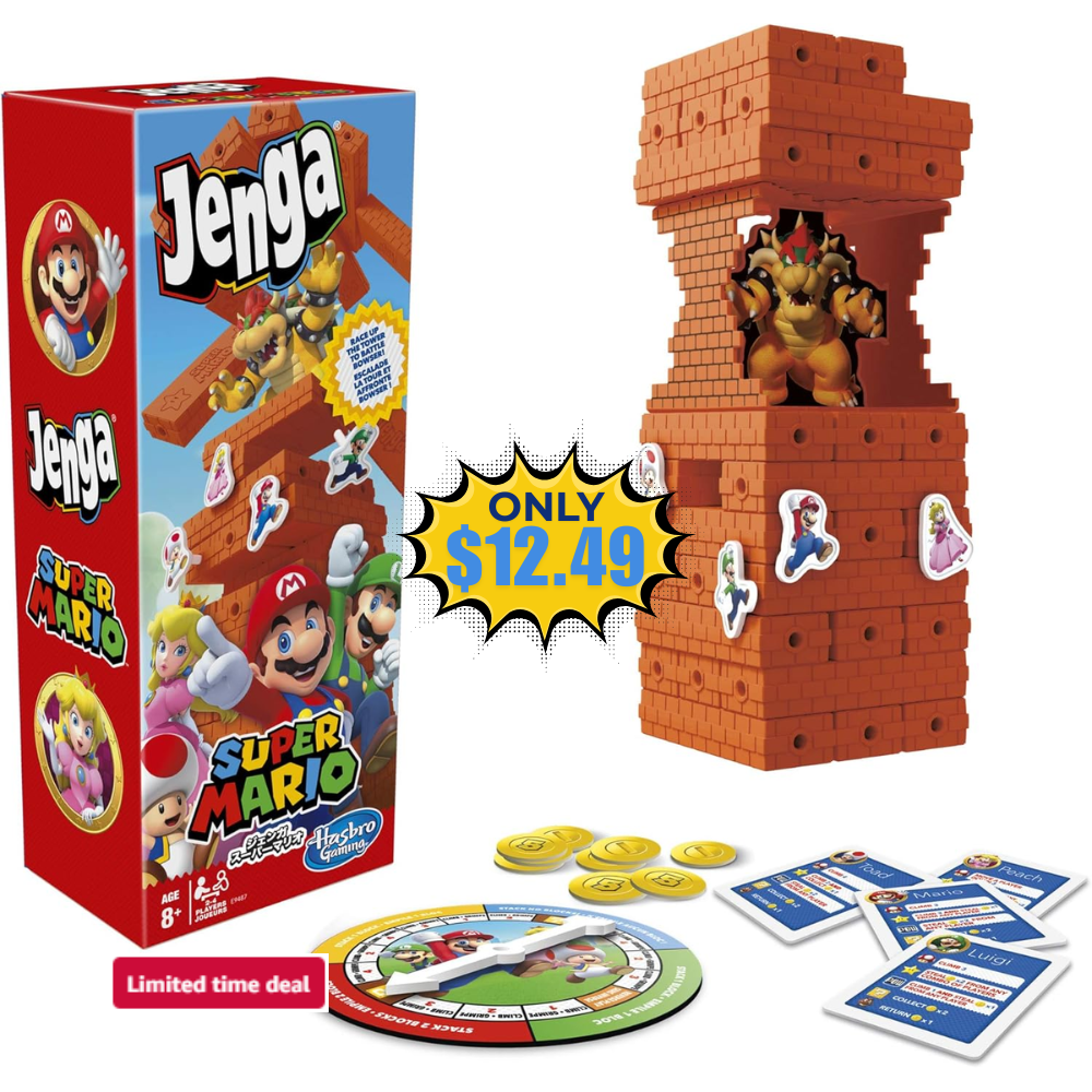 Hasbro Jenga Mario Edition Deal: 43% Off at Game