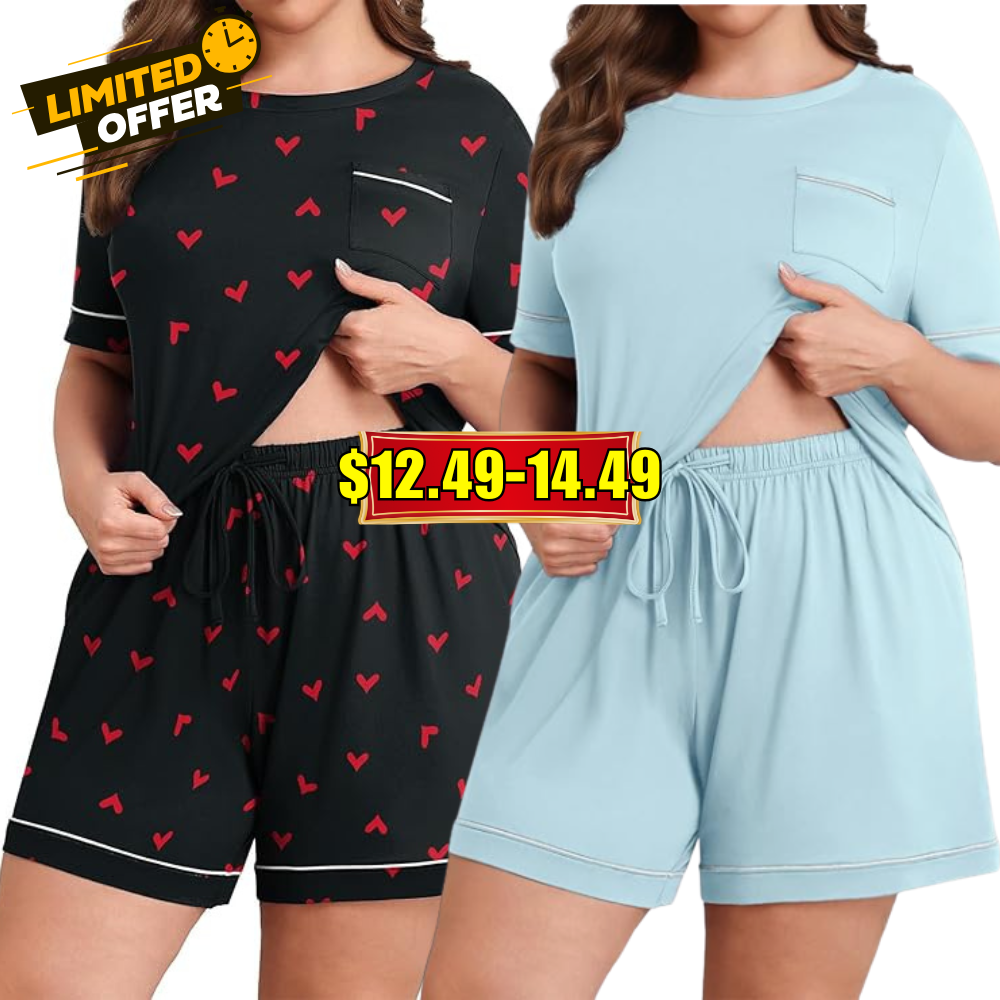 Women’s Plus Size Pajama Sets Sale: Save 50% at Online Store