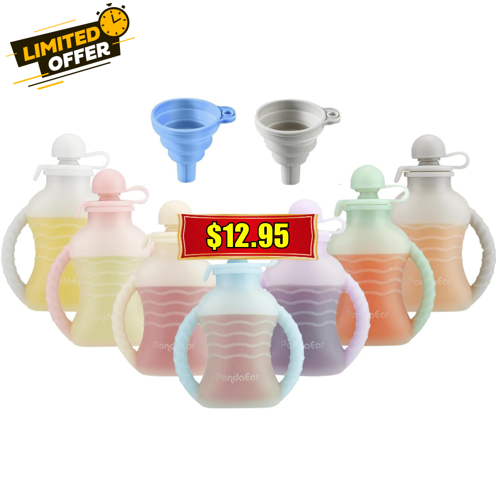 Reusable Silicone Baby Food Pouches Deal: 50% Off