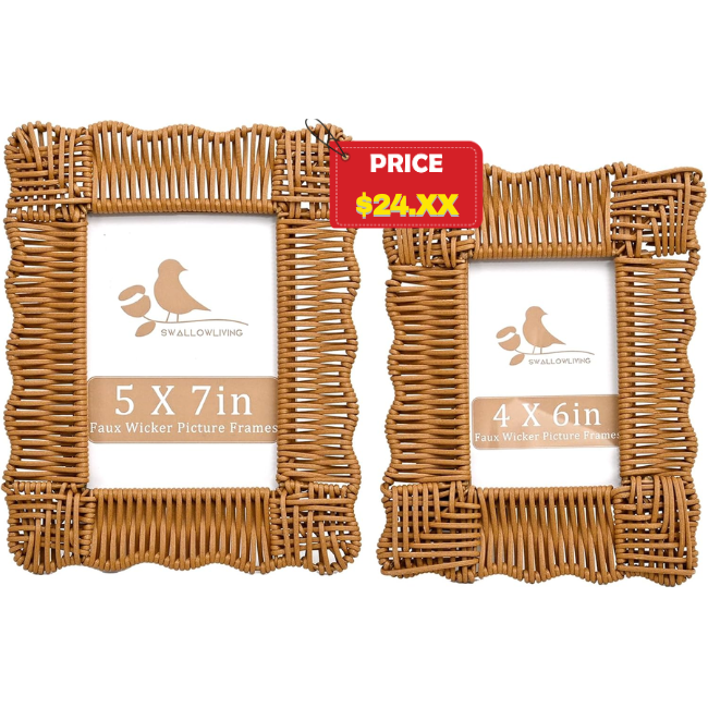 Rattan Picture Frame Deal: 50% Off