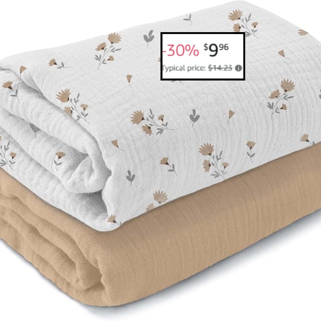 Swaddle Blankets 2 Pack Sale: 30% Off