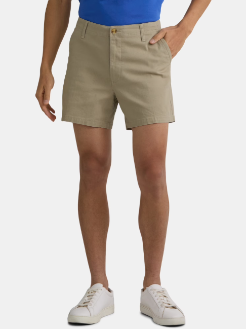 Twill Flat Front Shorts Deal: $5.39 at Walmart