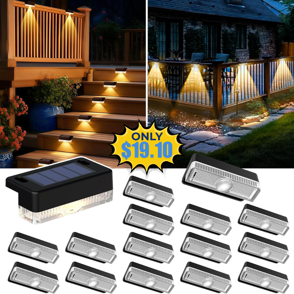 Solar Deck Lights Outdoor 16 Packs Promo: Save 9% at $8.19