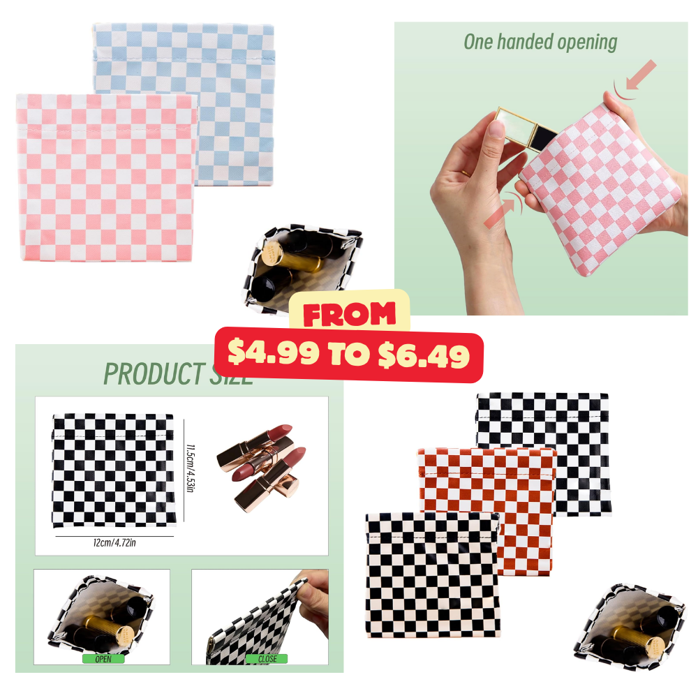 Mini Portable Cosmetic Bags Deal: Save with Code U8B6JNVT