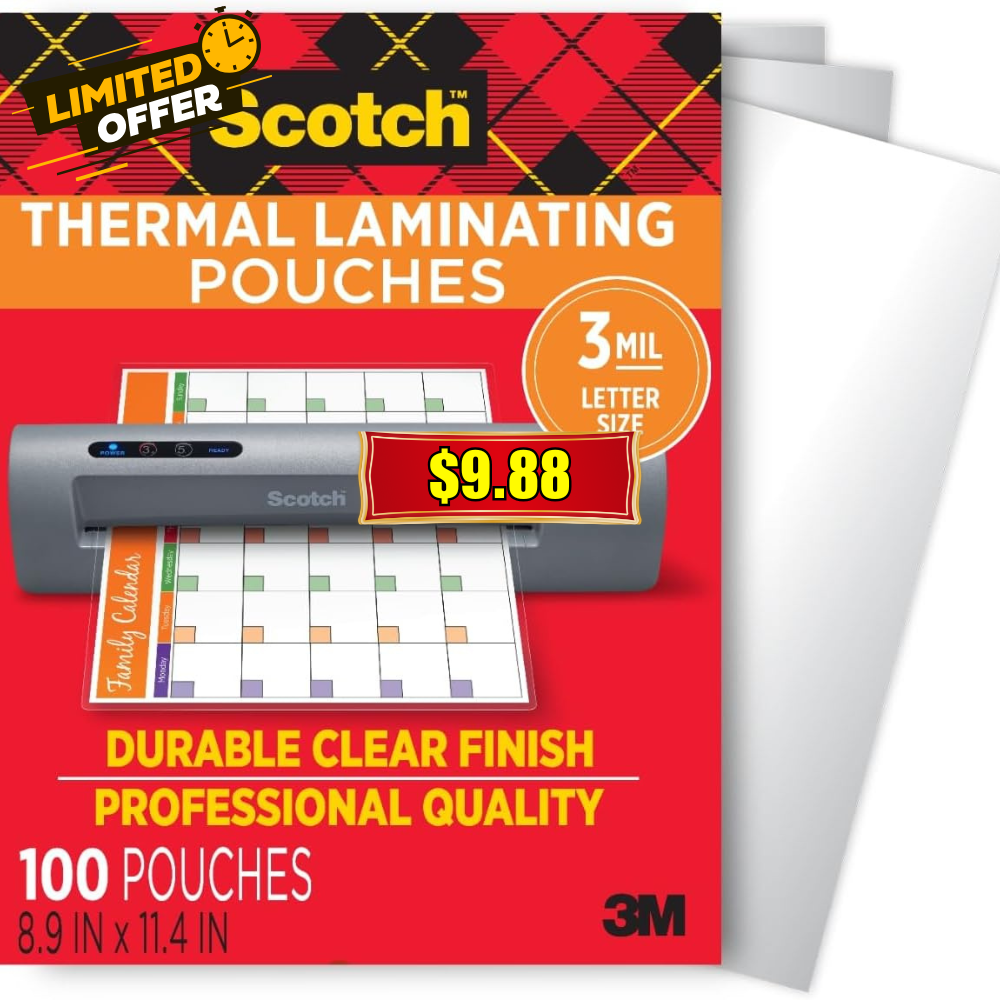 Scotch Thermal Laminating Pouches