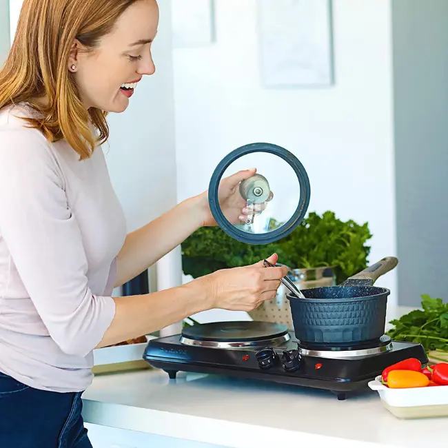 Electric Countertop Double Burner Deal: $19.19 at Walmart
