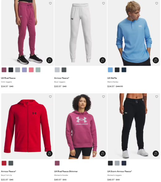 Under Armour Sale: Extra 50% Off Apparel Deal