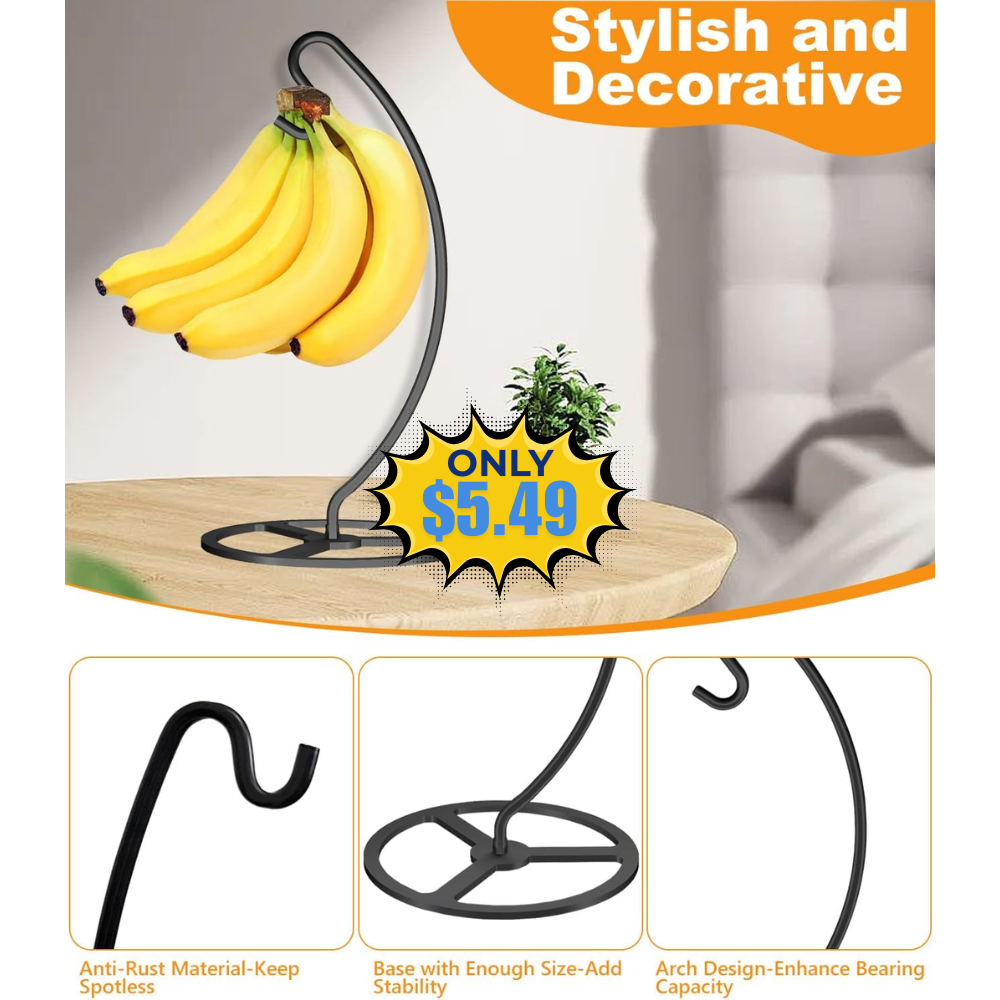 Banana Holder Metal Hanger Rack Stand