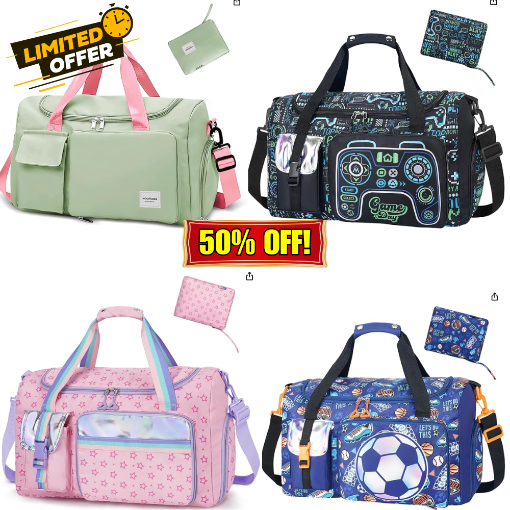 WOOMADA Foldable Duffel Bags Sale: 50% Off