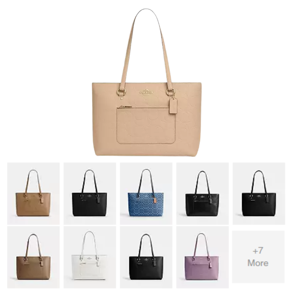 Coach Outlet Station Tote Bag Signature Leather Deal: Save 60%