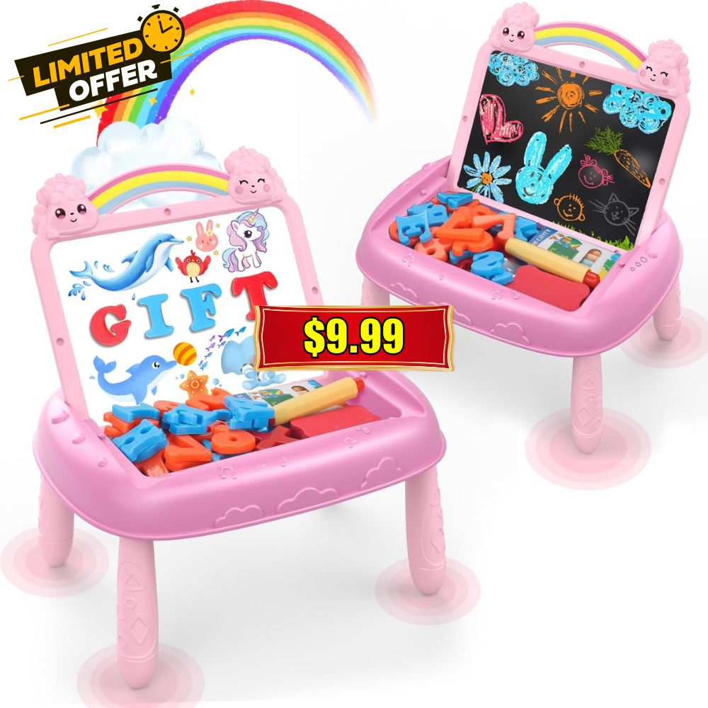 Unicorn Toys with Magnetic Letters and Numbers