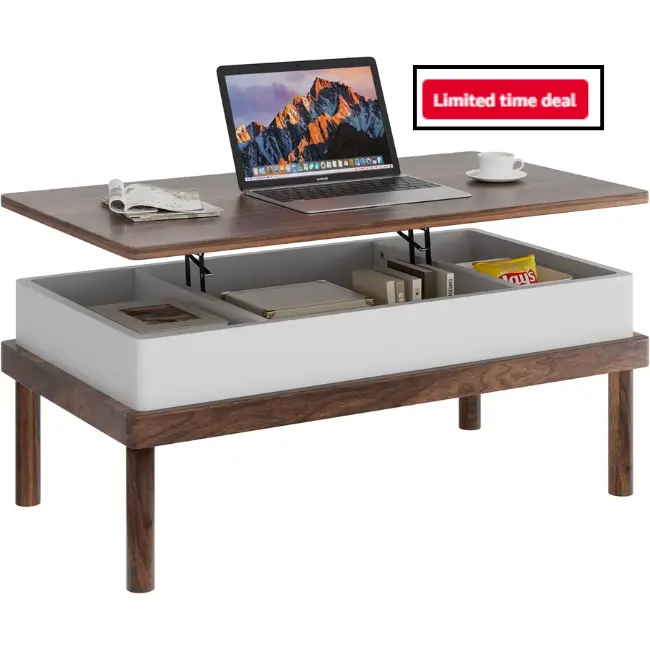 Lift Top Coffee Table with Hidden Compartment