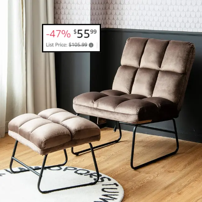 Massage Chair with Ottoman, 5 Vibration Modes