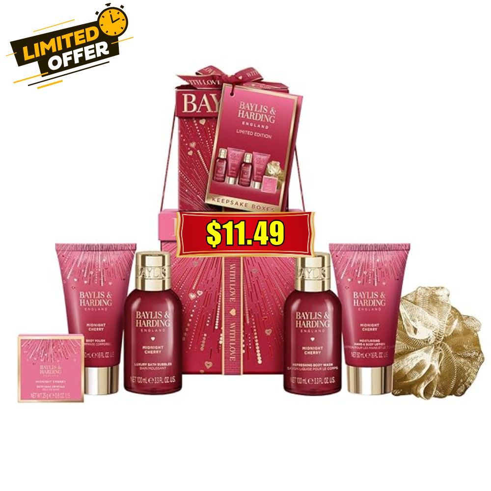 Baylis & Harding Midnight Cherry Luxury Gift Set