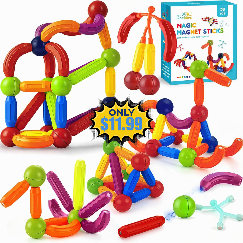 3 otters Magnetic Building Sticks
