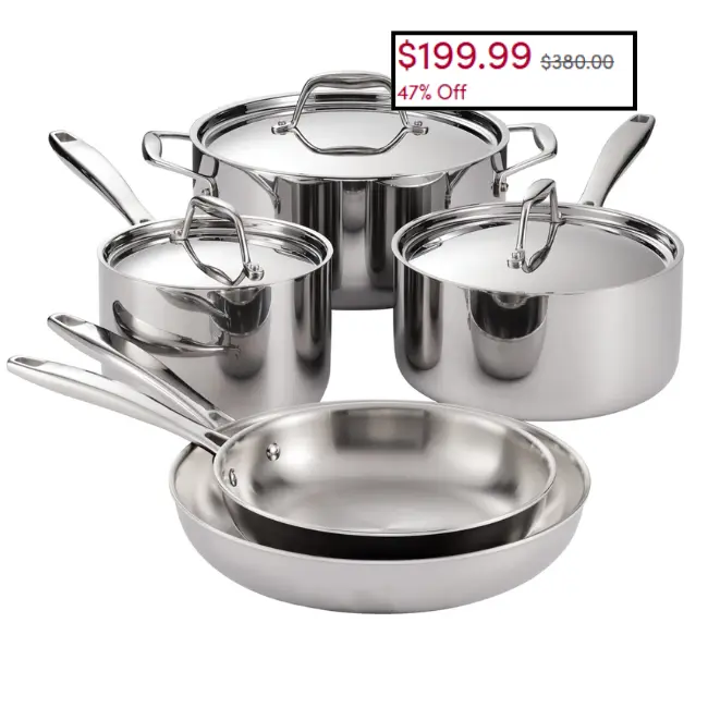 Stainless Steel Cookware Set Deal: Save on 8-Piece Kitchen Set at Wayfair