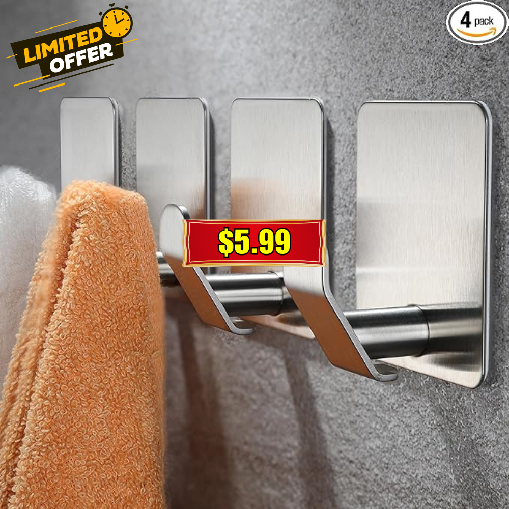 YIGII Adhesive Towel Hooks