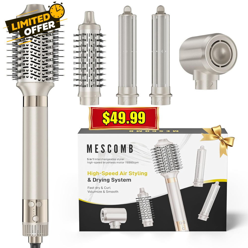 MESCOMB 5 in 1 Hot Air Styler Deal: Save with Promo Code