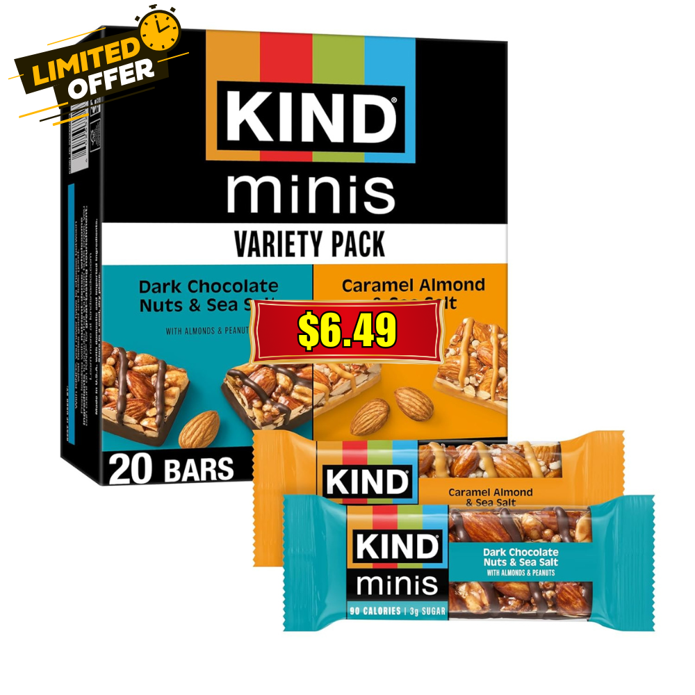 KIND Minis Snack Bars Deal: 20 Count Coupon Sale