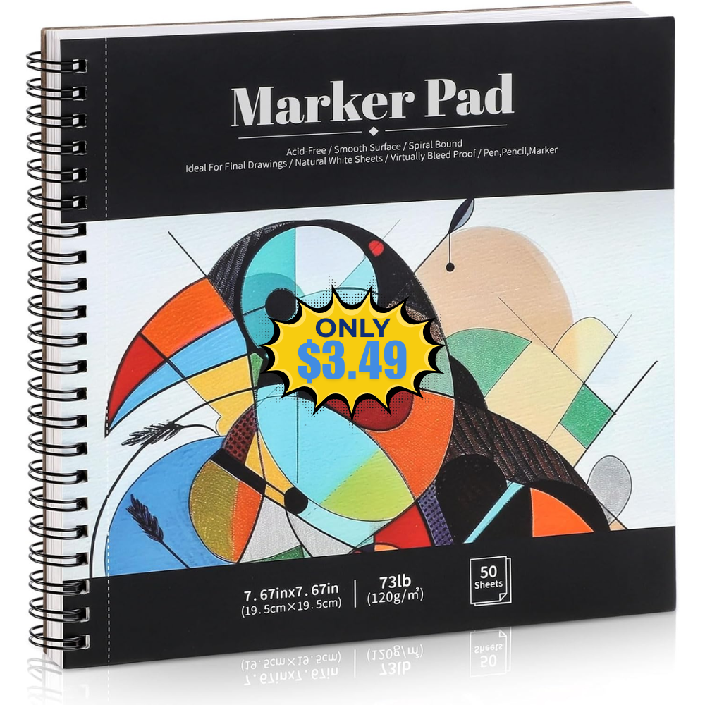 50 Sheets Marker Paper Pad Sale: Save 30% at DealsFinders.com