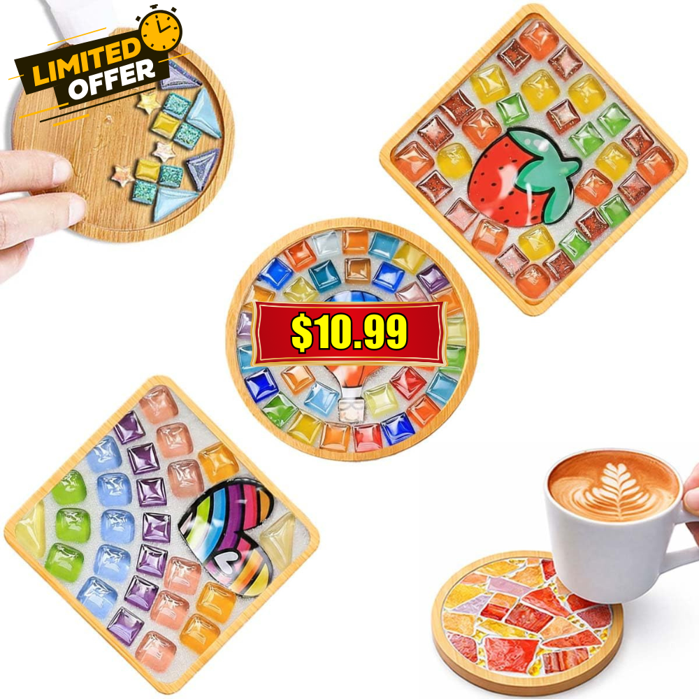 3 Sets DIY Glass Mosaic Tiles