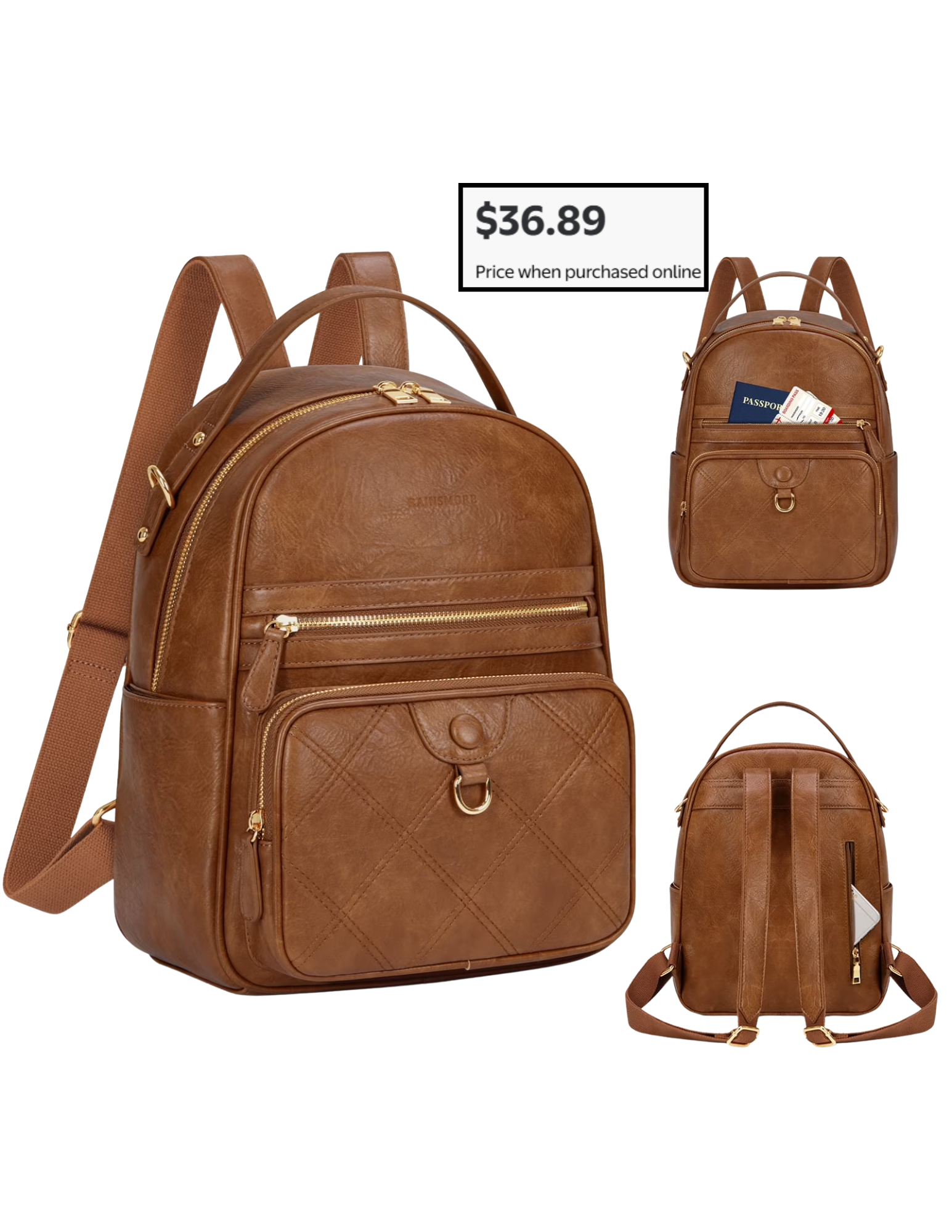 Mini Leather Backpack Purse for only $36.89 at Walmart