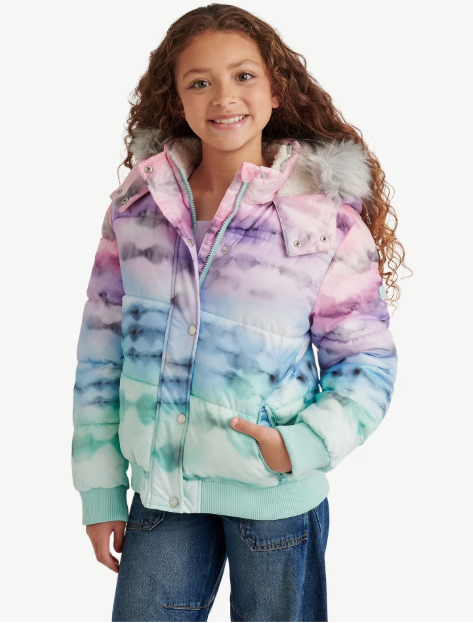Justice Girl’s Matte Puffer Bomber $14 ($44)