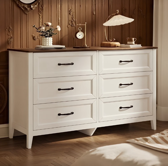 White Dresser Deal: Lofka 6 Drawer $97 at Walmart