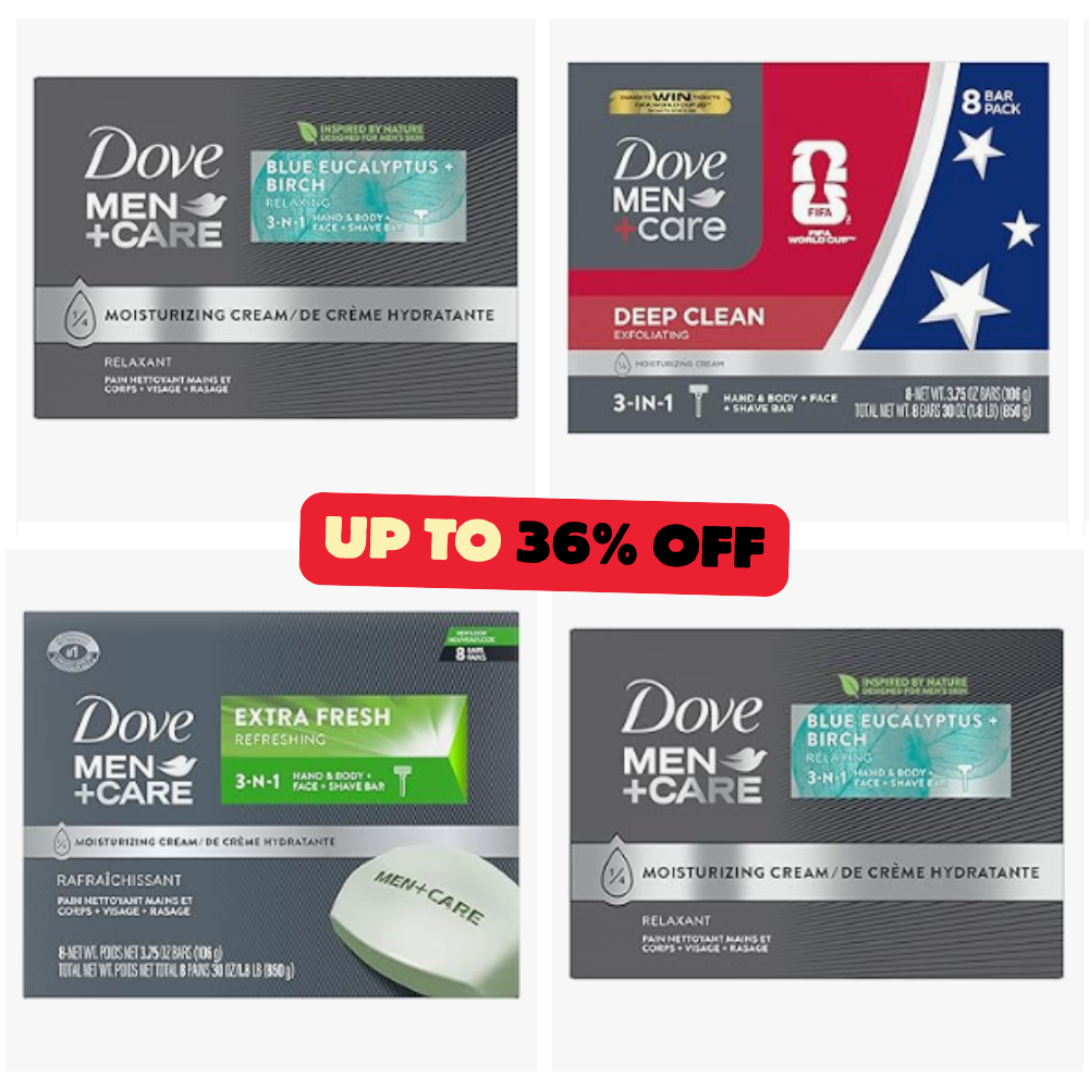 8 Bars Dove Men+Care 3-in-1